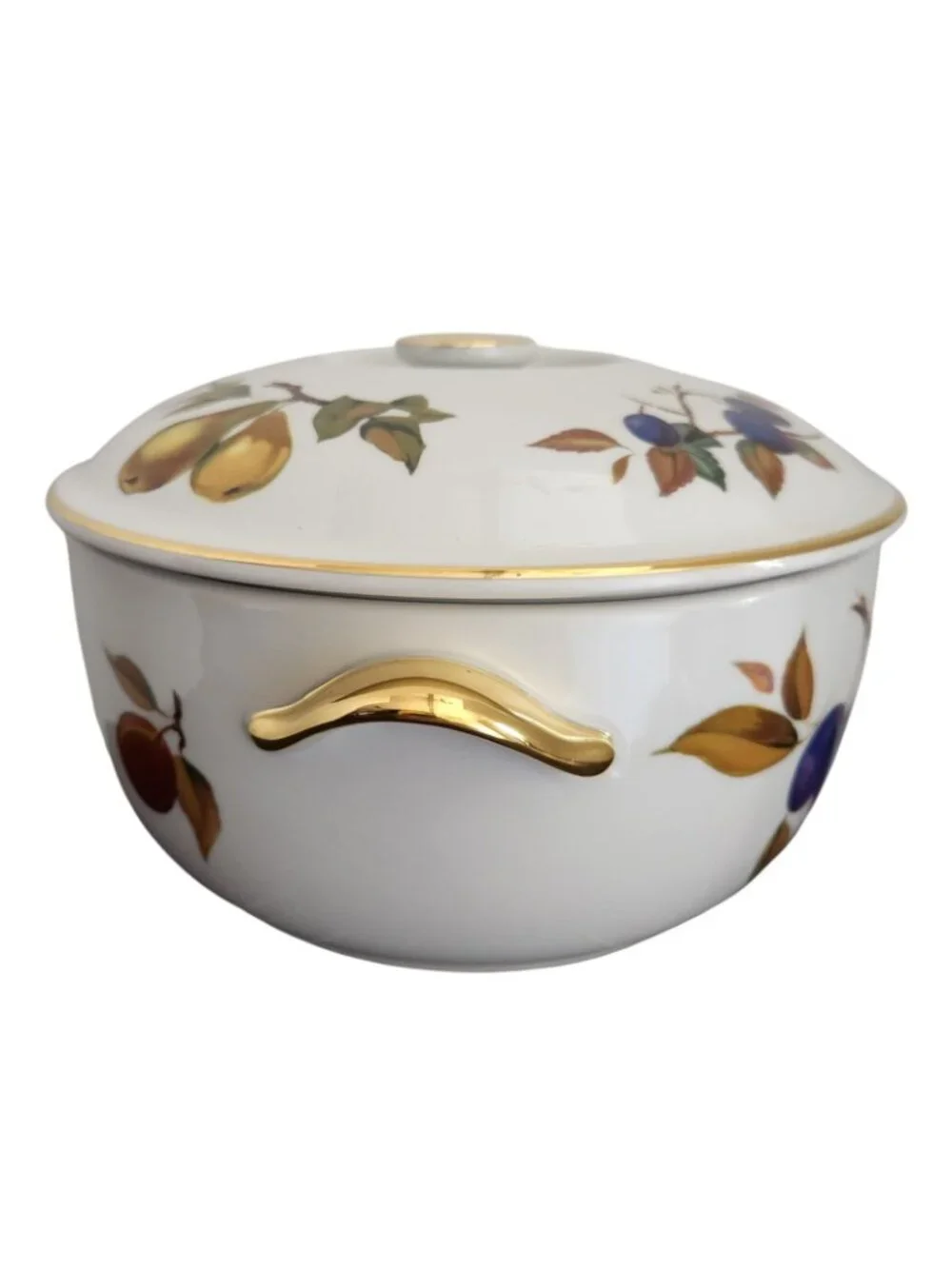 Vtg Royal Worcester Evesham Covered Casserole Dish 2Qt England w/ Box Unused